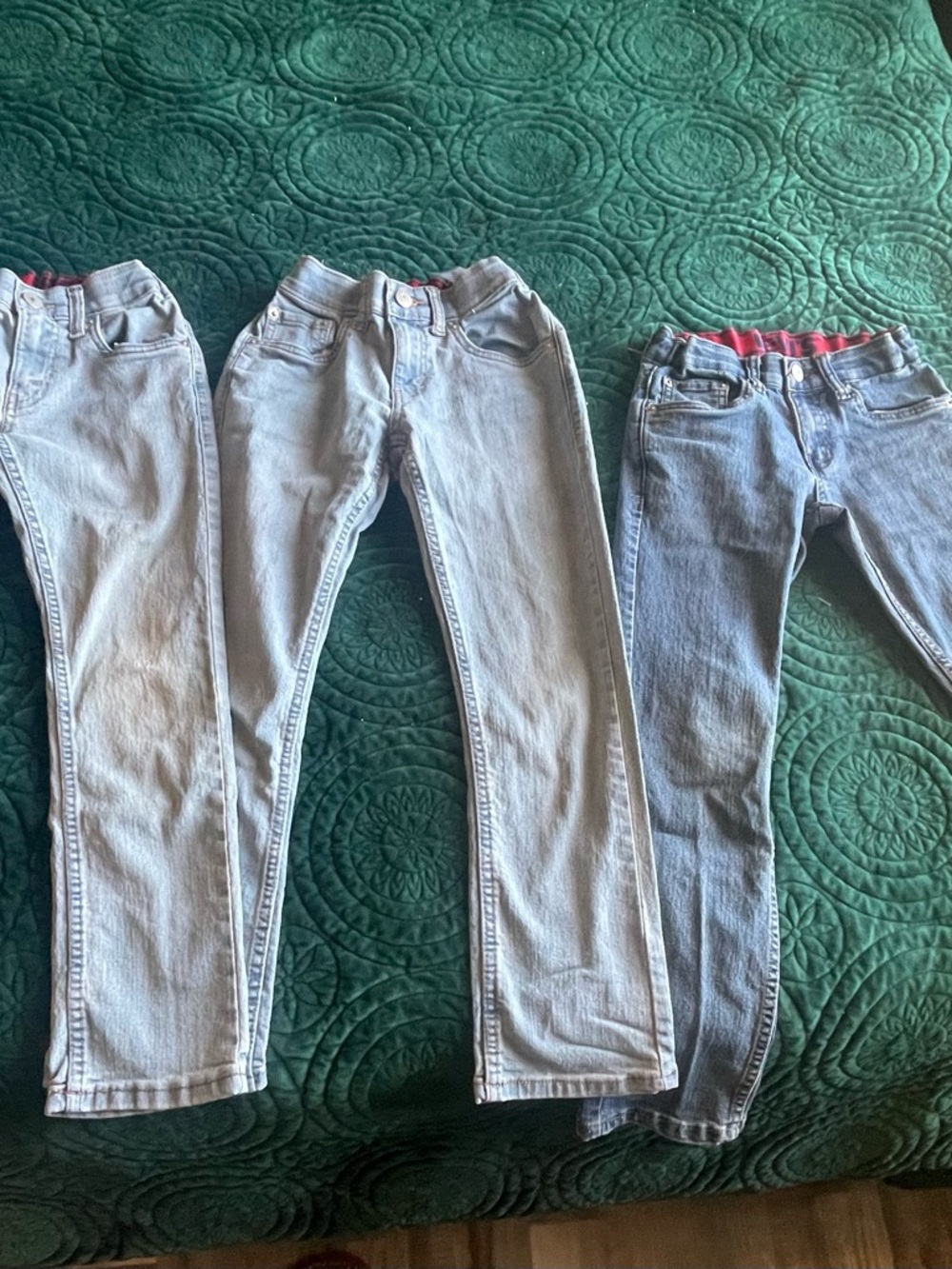 Levi's Kids Light Blue and Medium Blue Jeans - 3 Pack